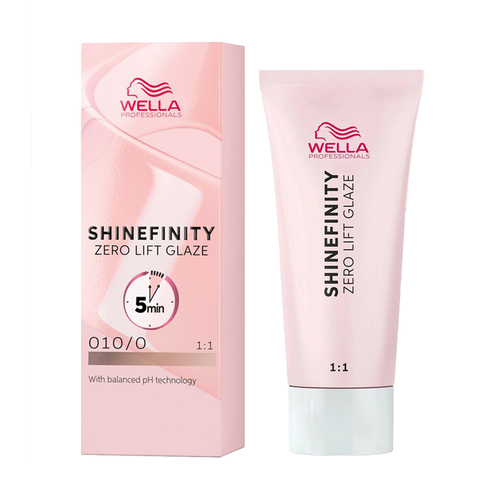 Напівперманентна фарба для волосся Wella Professionals Shinefinity Zero Lift Glaze 010/0 Natural Flash, 60 мл